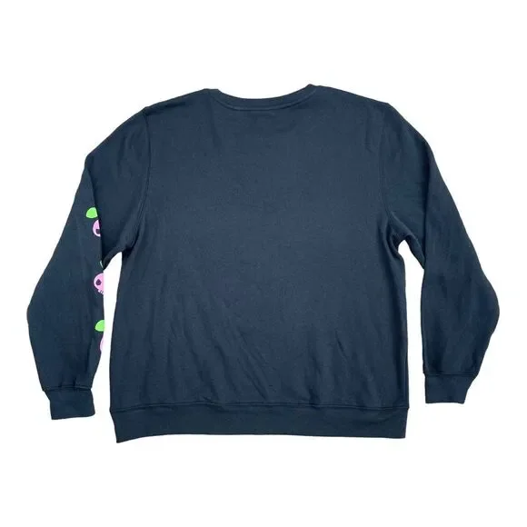 Hello Kitty Sanrio Kuromi Large Black Graphic Sweatshirt‎  Long Sleeve Top NWOT - Picture 8 of 9